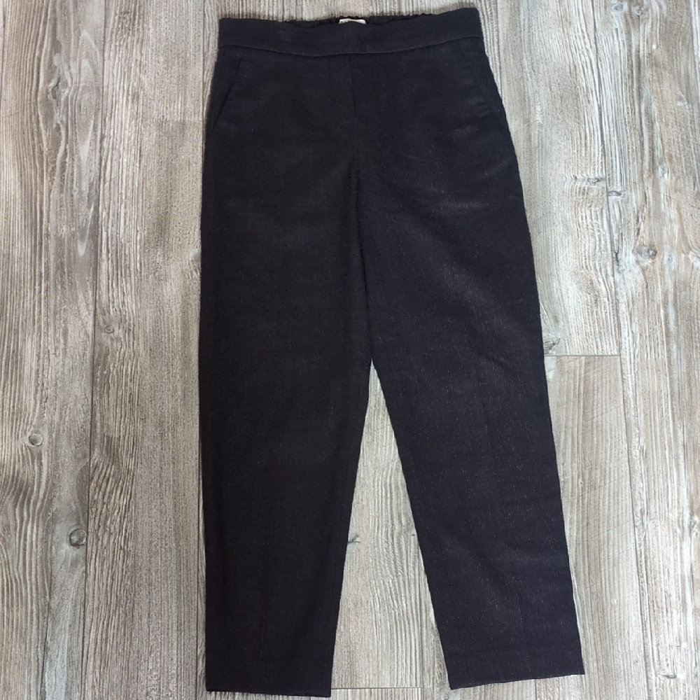 Babaton Atelier Classic Black Pinstripe Trousers Size 0